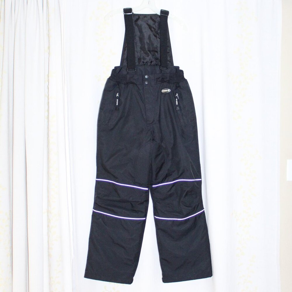 North 49 Black Padded Snowmobile Bib Quilted Liner Snow Pants Adult M